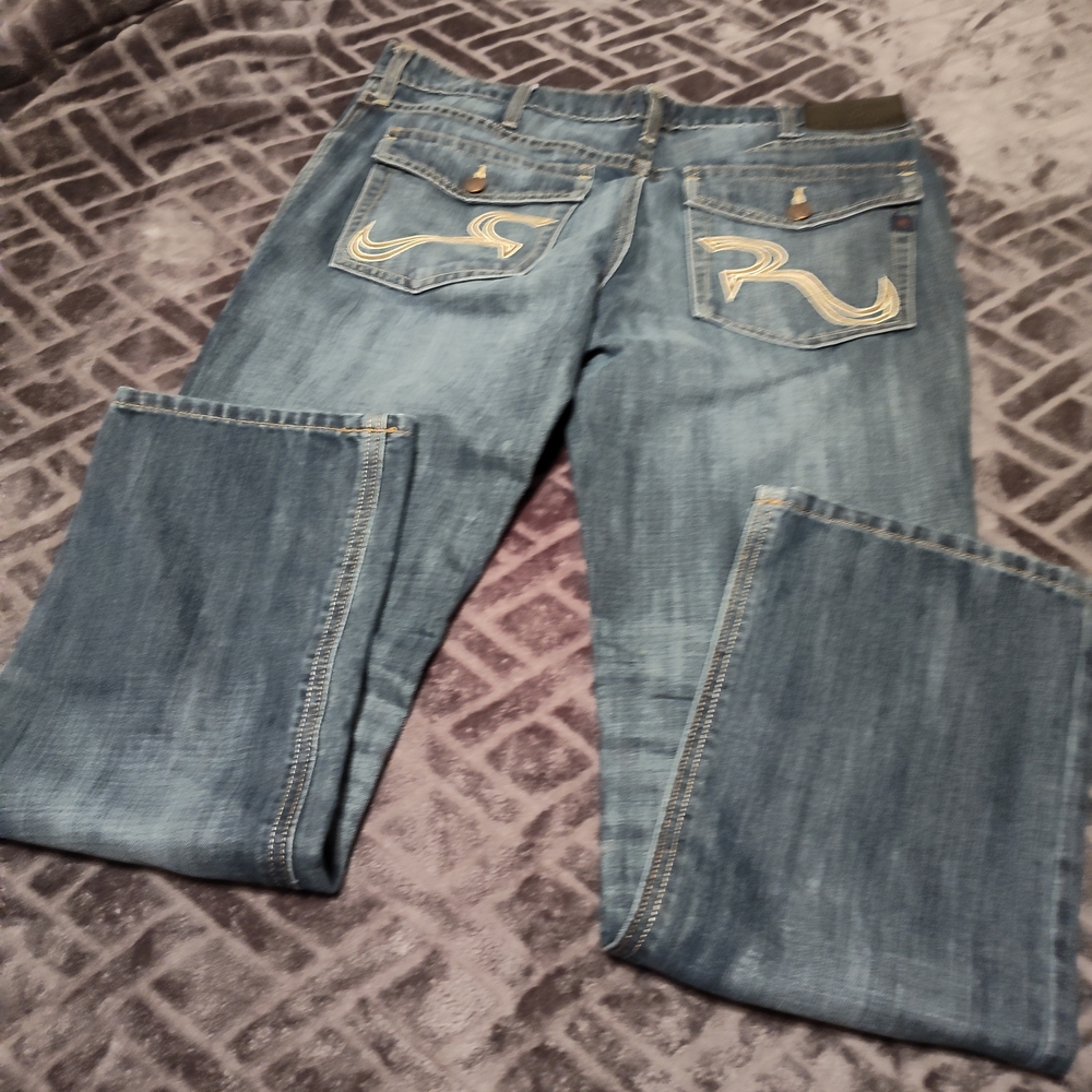 Rock & Republic Men's Blue Jeans - Picture 3 of 9